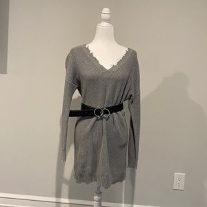 Grey sweater dress!